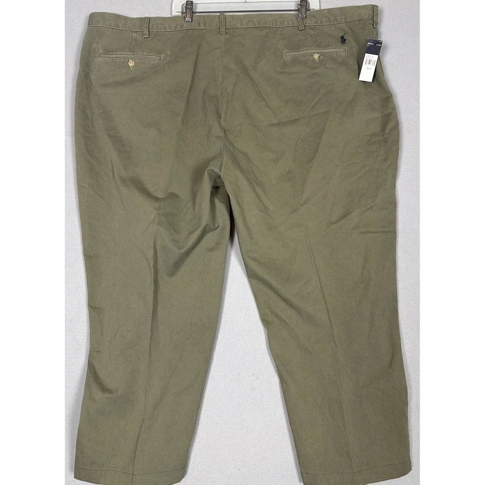 NEW Polo Ralph Lauren Preston Pants Mens 54X29 Big Tall Olive Green Khakis Chino